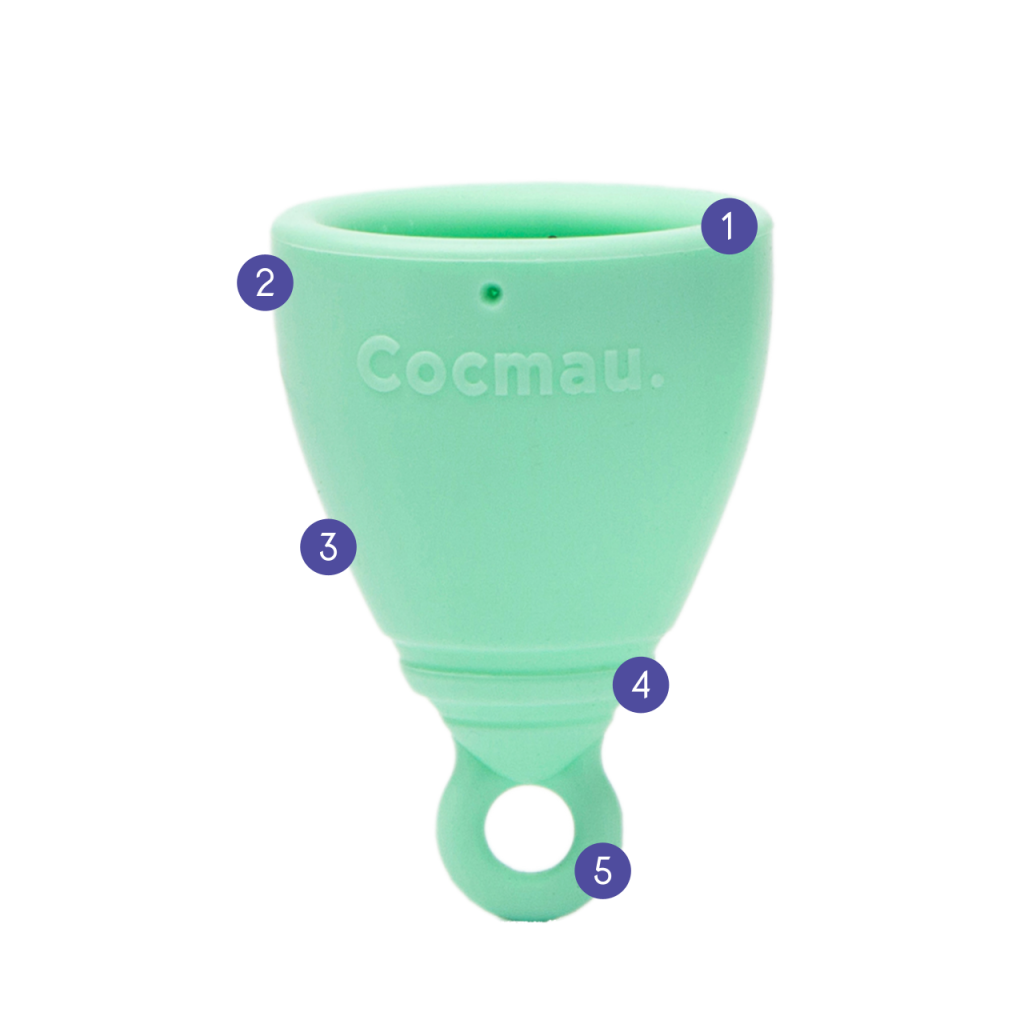 Cốc nguyệt san Cocmau với thiết kế cải tiến, dành cho người lần đầu sử dụng cốc nguyệt san.